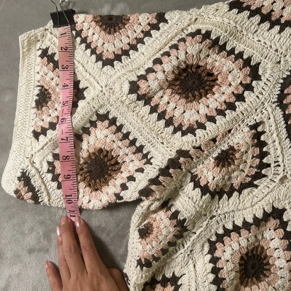 NWT Anthropologie amber crochet cardigan oversized - Picture 14 of 14